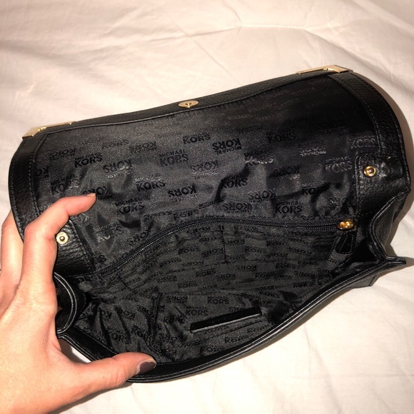 Michael Kors Shoulder Bag/Clutch in Black Leather - Picture 5 of 7